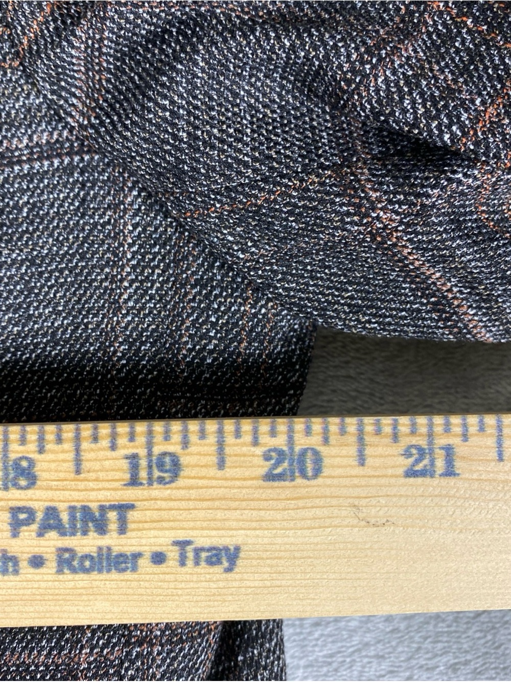 Joseph Abboud Heritage Men’s 42R Blazer Gray Brown Plaid Stretch 2 Button - Picture 10 of 12